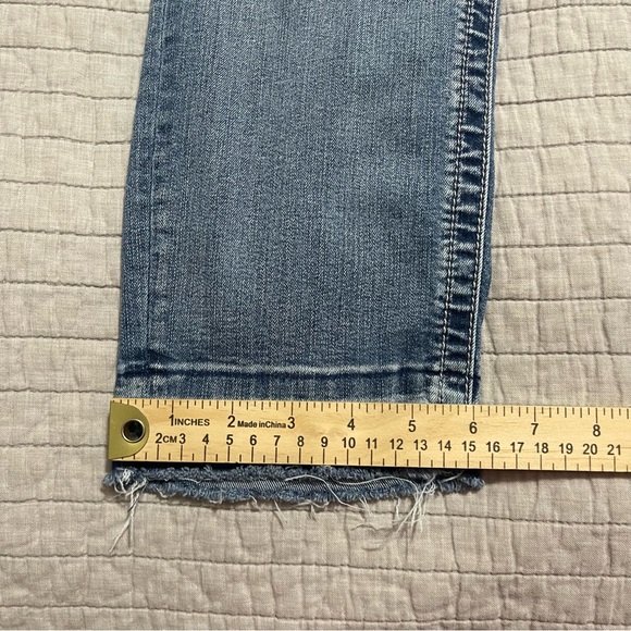 Seven7 Women’s Girlfriend Embellished Studded Distressed Blue Jeans Size 8 - Picture 8 of 10